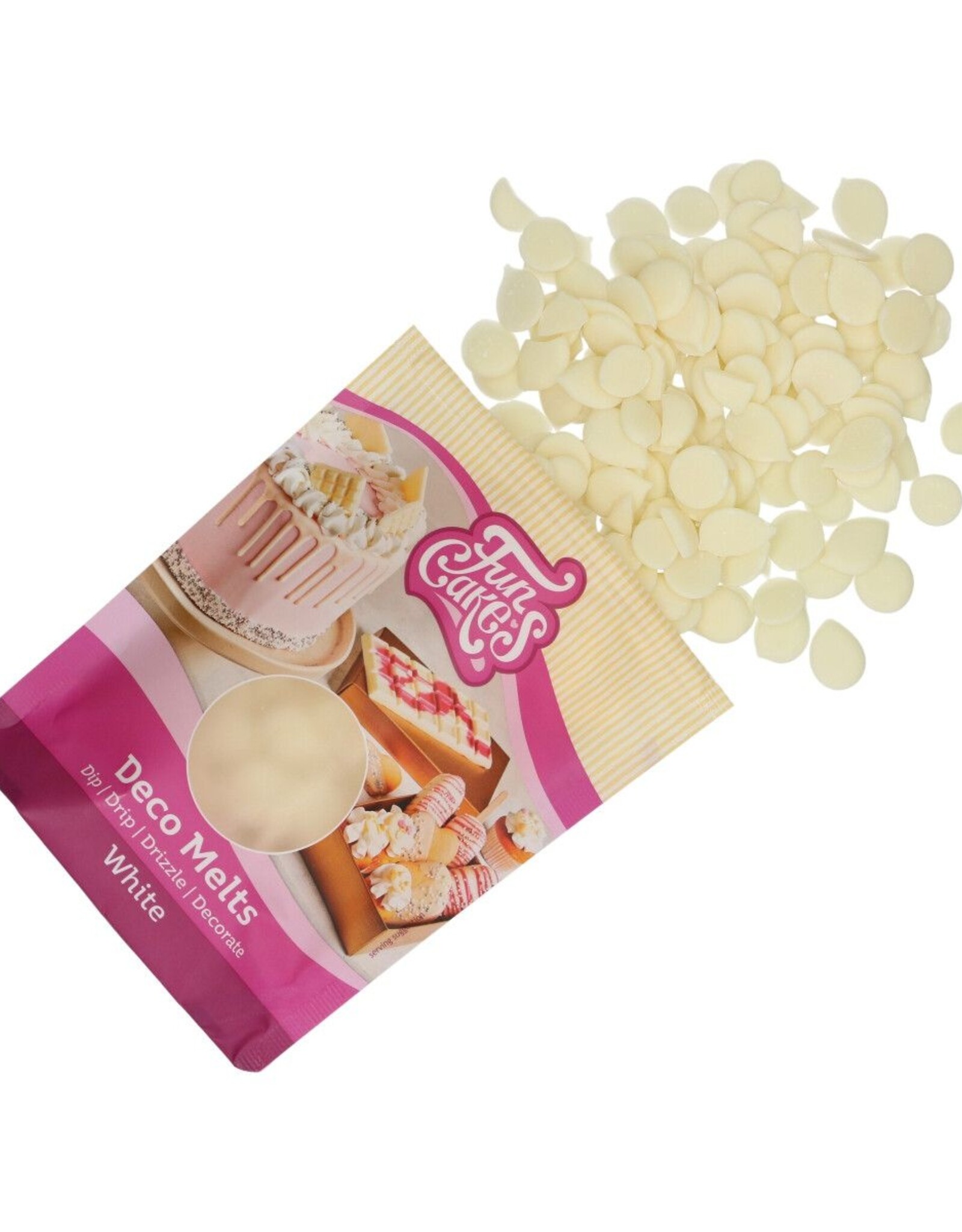 FunCakes FunCakes Deco Melts -Wit- 250g