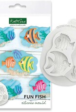 Katy Sue Designs Katy Sue Fun Fish Siliconen mal