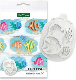 Katy Sue Designs Katy Sue Fun Fish Siliconen mal