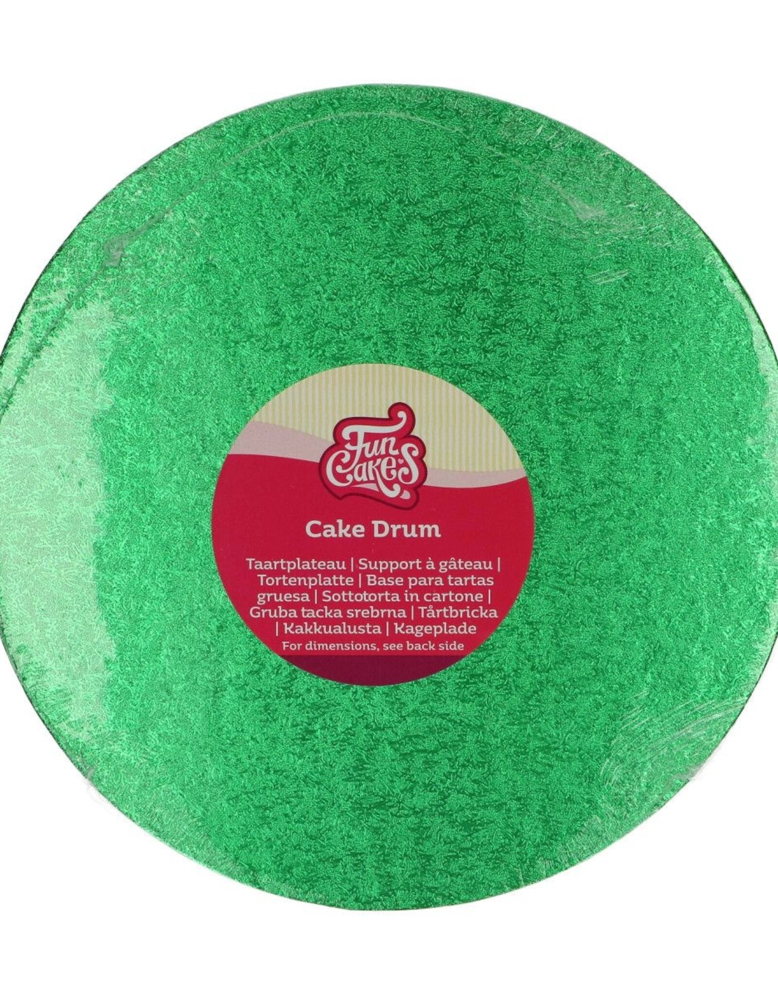 FunCakes Cake Drum Rond Ø 25 cm Groen