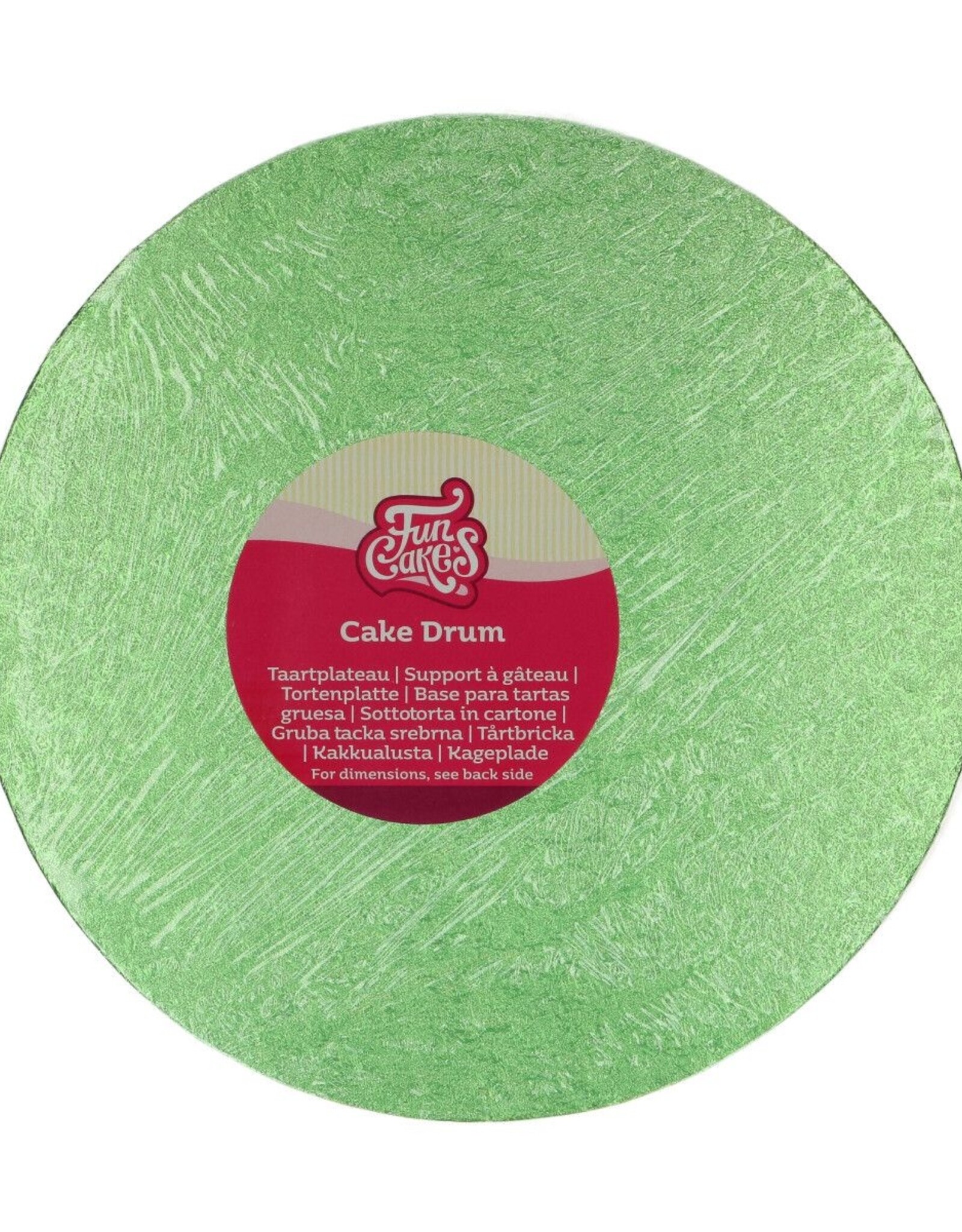 FunCakes Cake Drum Rond Ø 25 cm Licht Groen