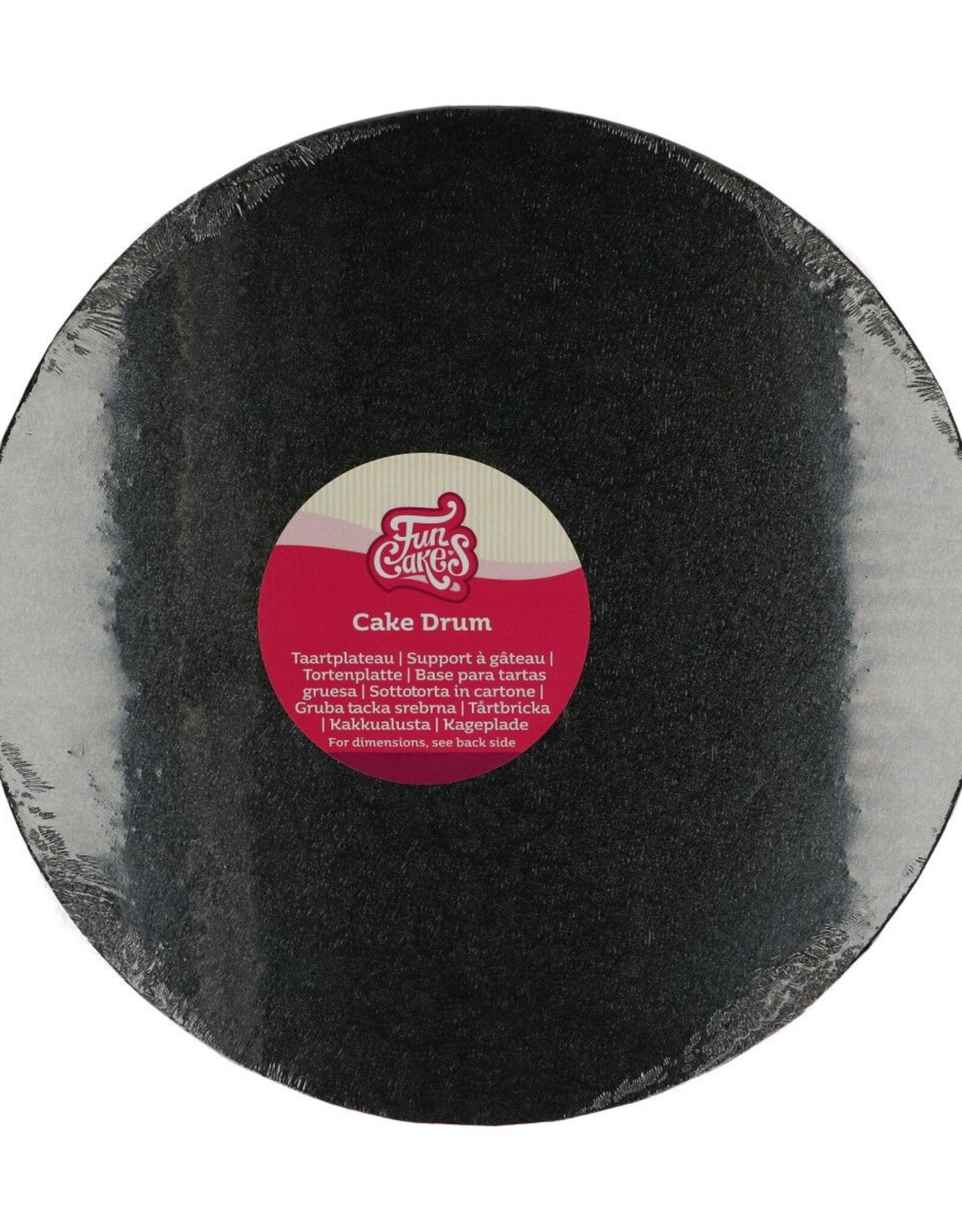 FunCakes Cake Drum Rond Ø 30 cm Zwart