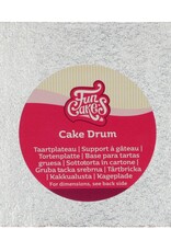 FunCakes Cake Drum Vierkant 12,5 cm- Zilver