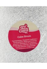 FunCakes Cake Drum Vierkant 17,5 cm- Zilver