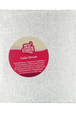 FunCakes Cake Drum Vierkant 20 cm- Zilver