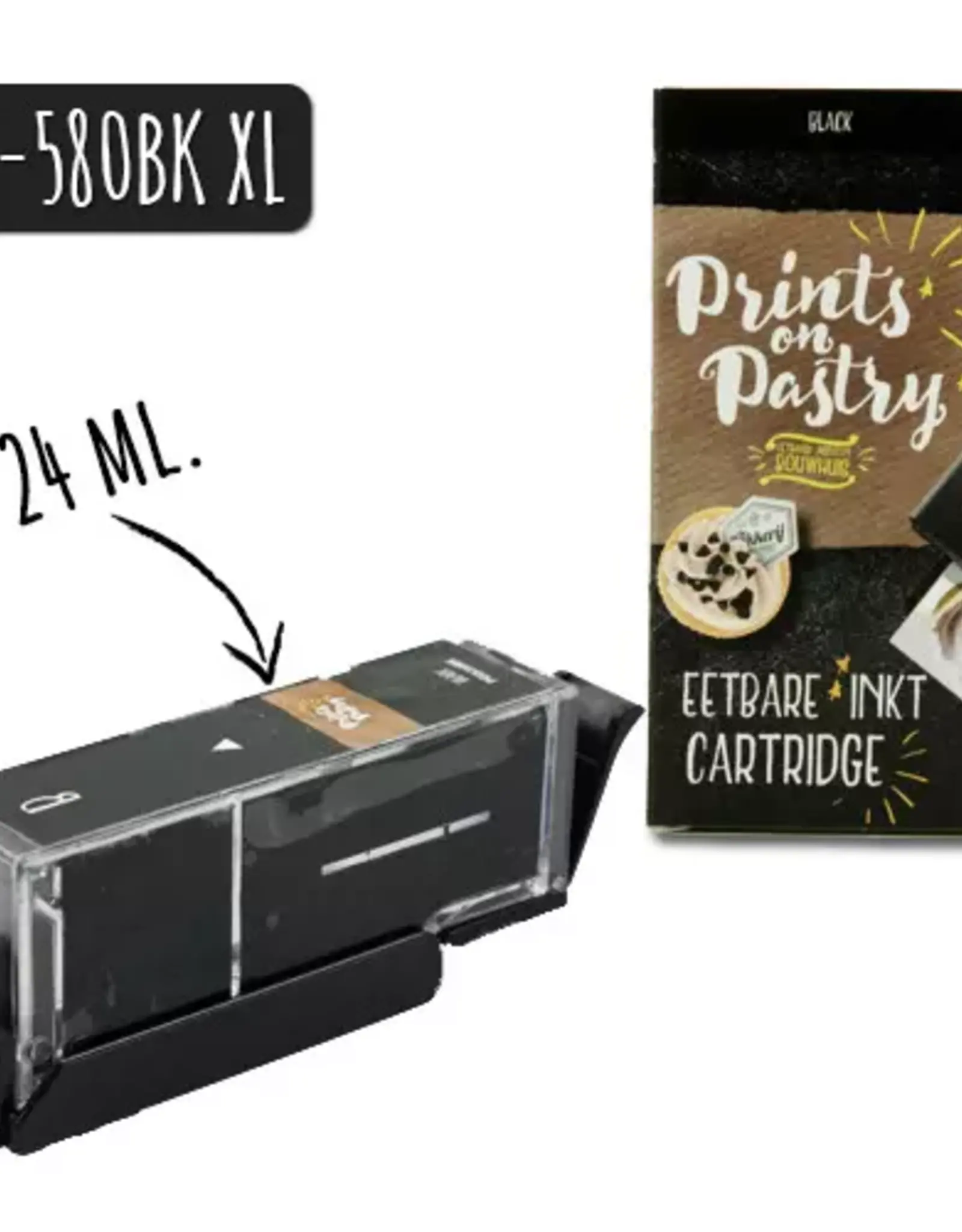 Prints on Pastry Eetbare Inkt Cartridge Zwart XL (PGI-580BK)