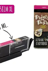 Prints on Pastry Eetbare Inkt Cartridge Rood XL (CLI-581M)