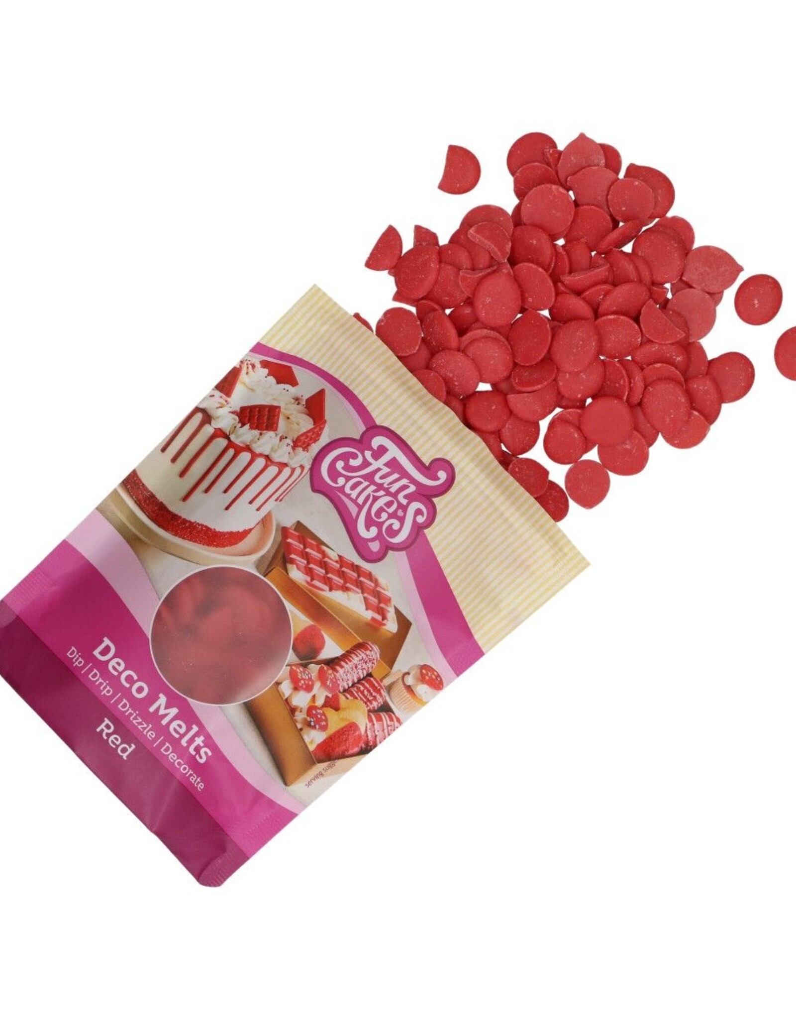 FunCakes FunCakes Deco Melts -Rood- 250g