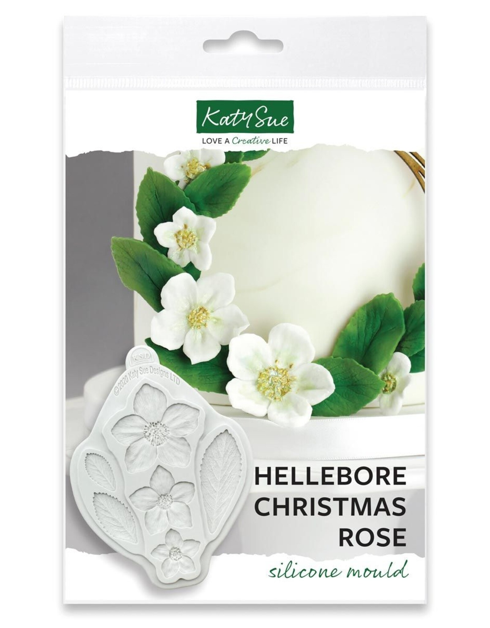 Katy Sue Designs Katy Sue Siliconen Mal Hellebore - Christmas Rose