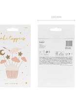 PartyDeco PartyDeco Cupcake Toppers - Ooievaar pk/7