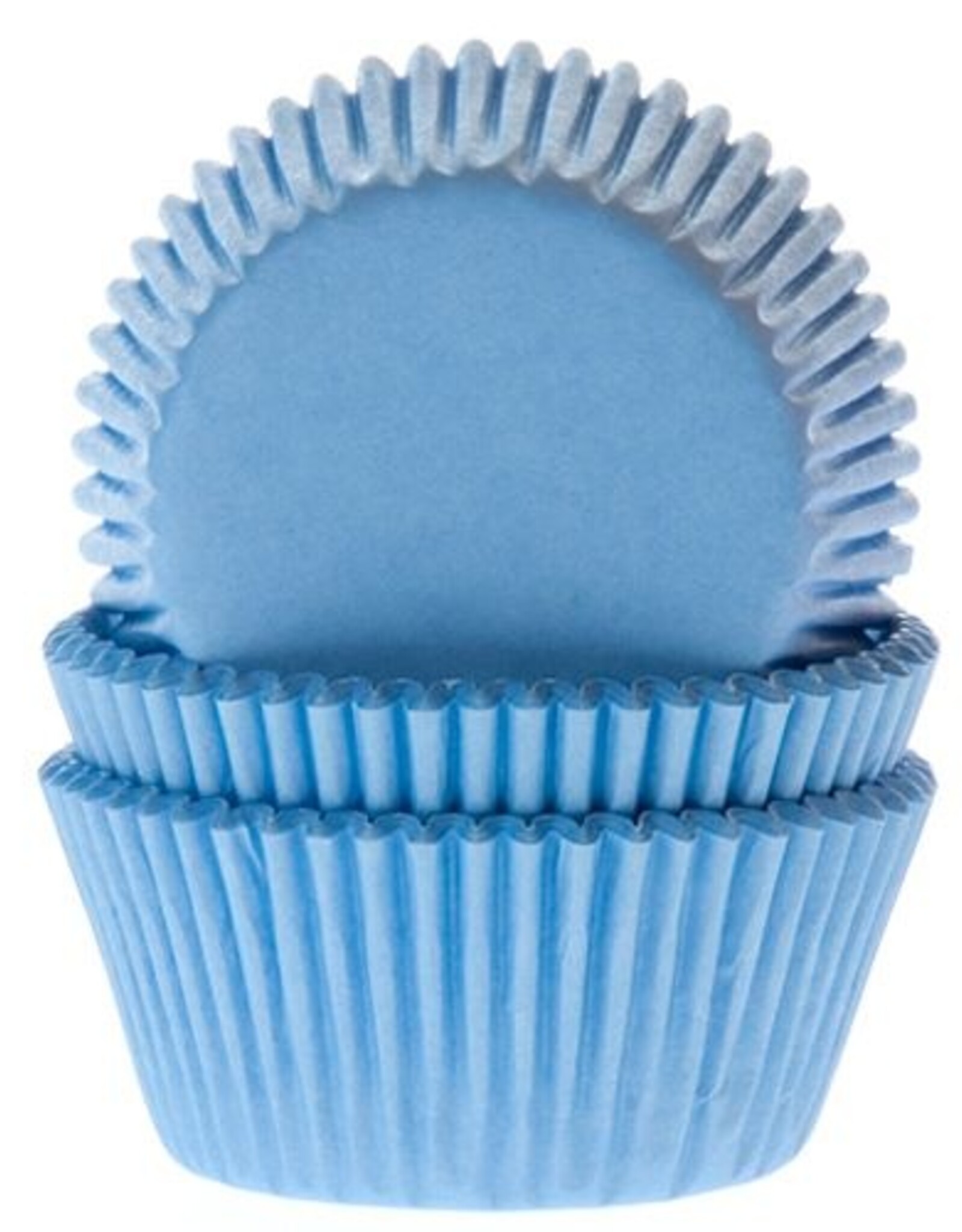 House of Marie House of Marie Baking Cups Licht Blauw - pk/500