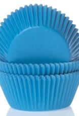 House of Marie House of Marie Baking Cups Cyaan Blauw - pk/500