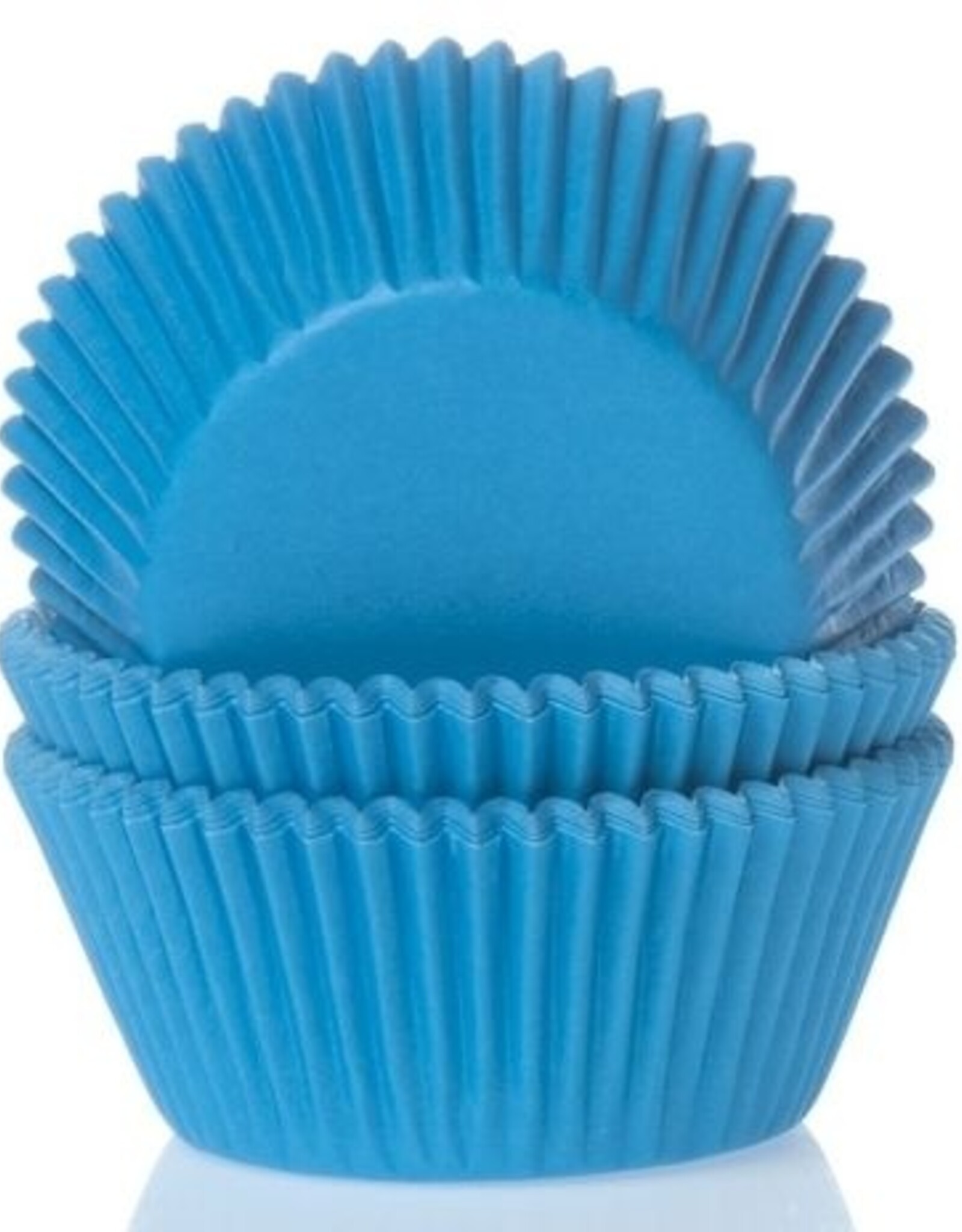 House of Marie House of Marie Baking Cups Cyaan Blauw - pk/500
