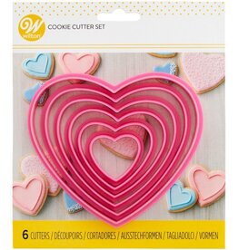 Wilton Wilton Nesting Heart Cutter set/6