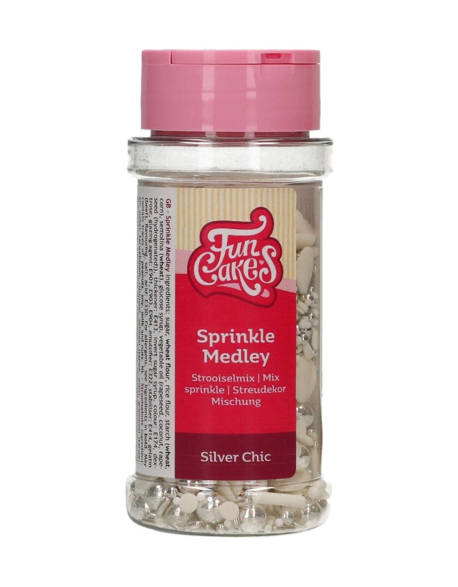 FunCakes FunCakes Sprinkle Medley Silver Chic 65 g