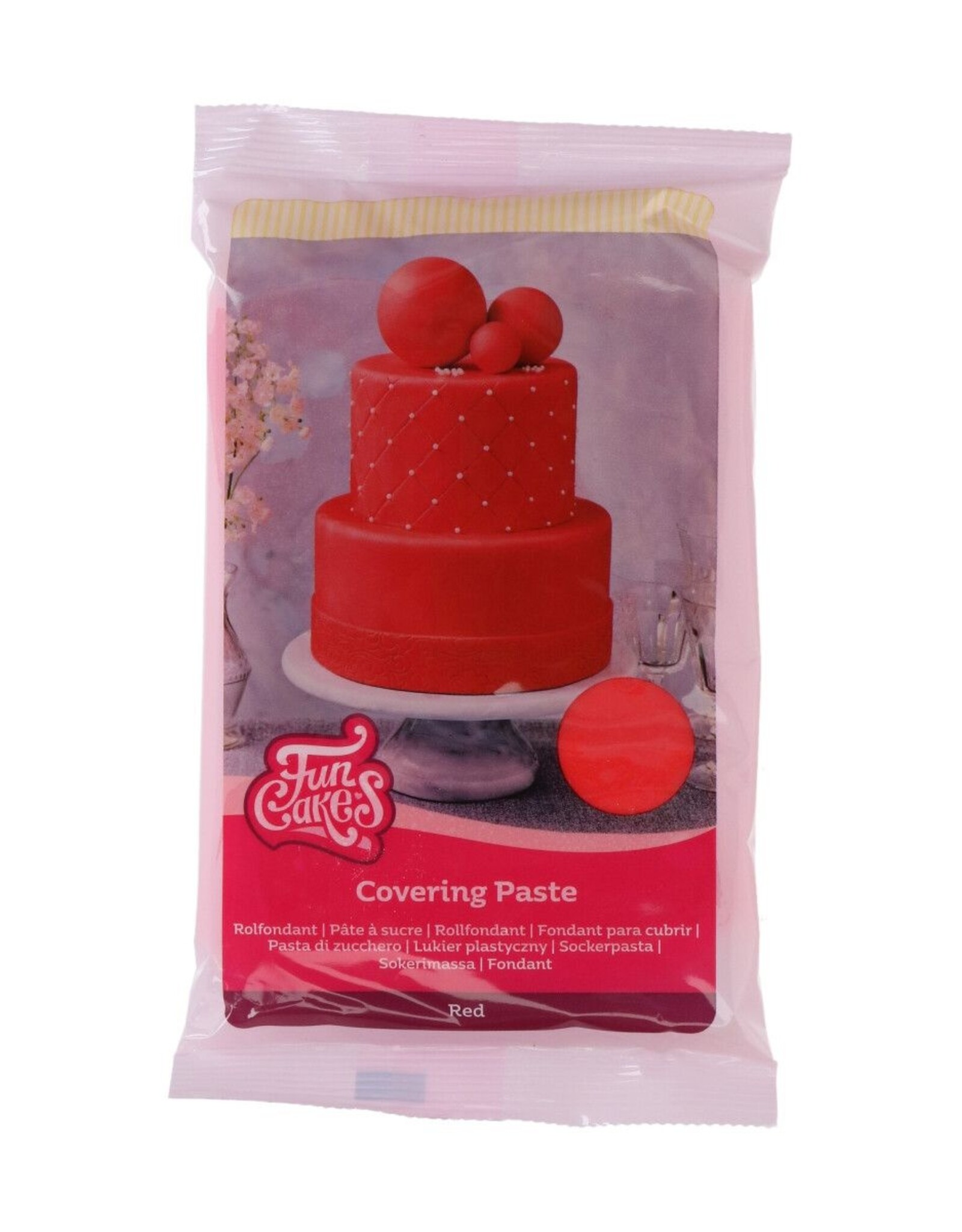 FunCakes FunCakes Covering Paste 500g Rood