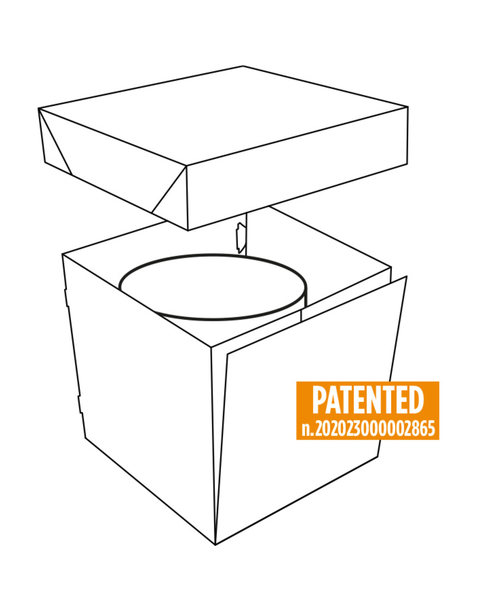 Decora Extra Hoge Stapeltaart Doos 30,5x30,5x30cm Gepatenteerd Model