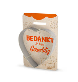 Miko.nl Koekvormpje Hart- Bedankt
