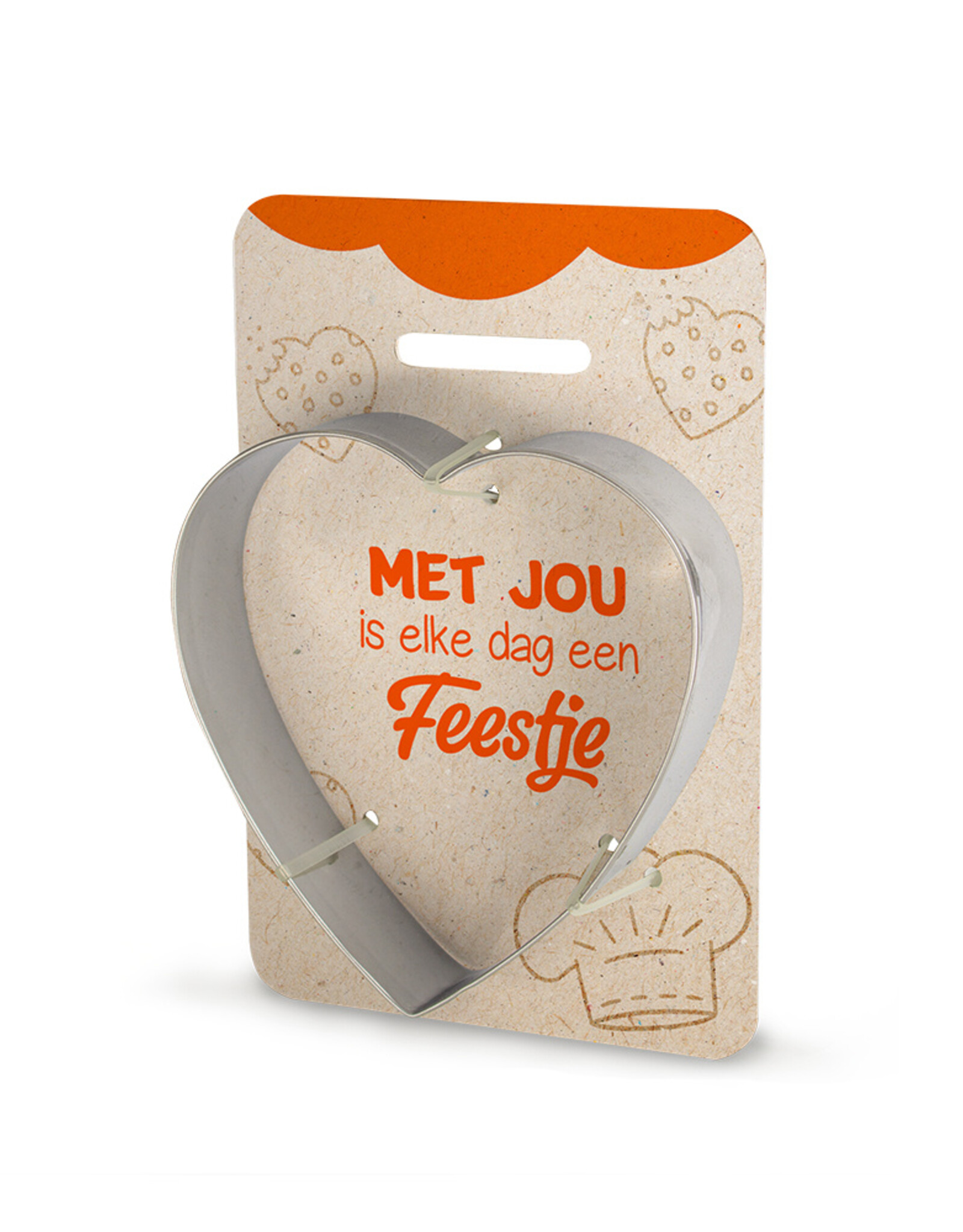 Miko.nl Koekvormpje Hart- Met jou - Feestje