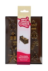 FunCakes FunCakes Chocolade Decoraties Goud - Kerstmis Set/12