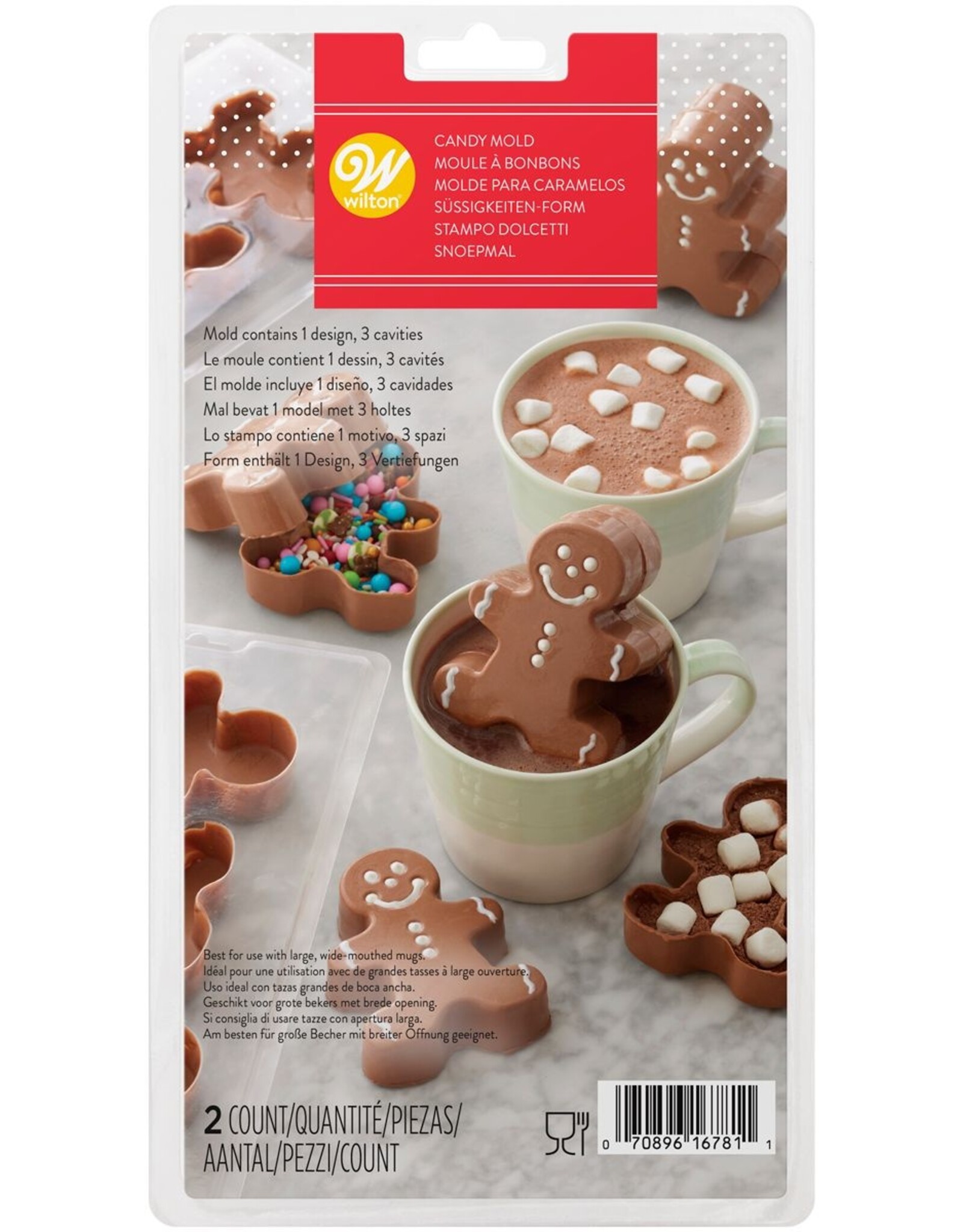 Wilton Wilton 3D Warme Chocolade Gingerbread Candy Mold