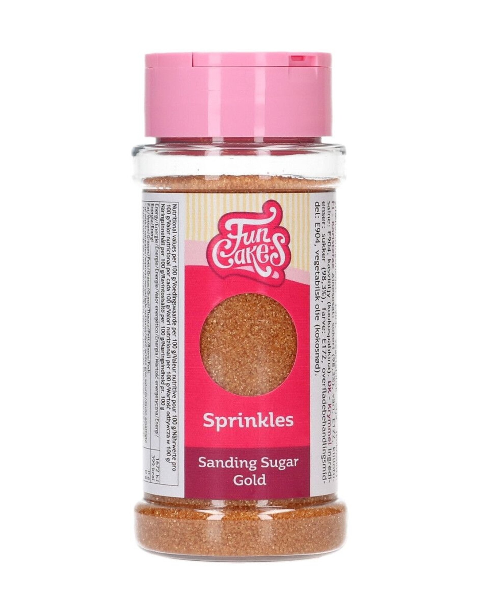 FunCakes FunCakes Sanding Sugar 80g - Goud