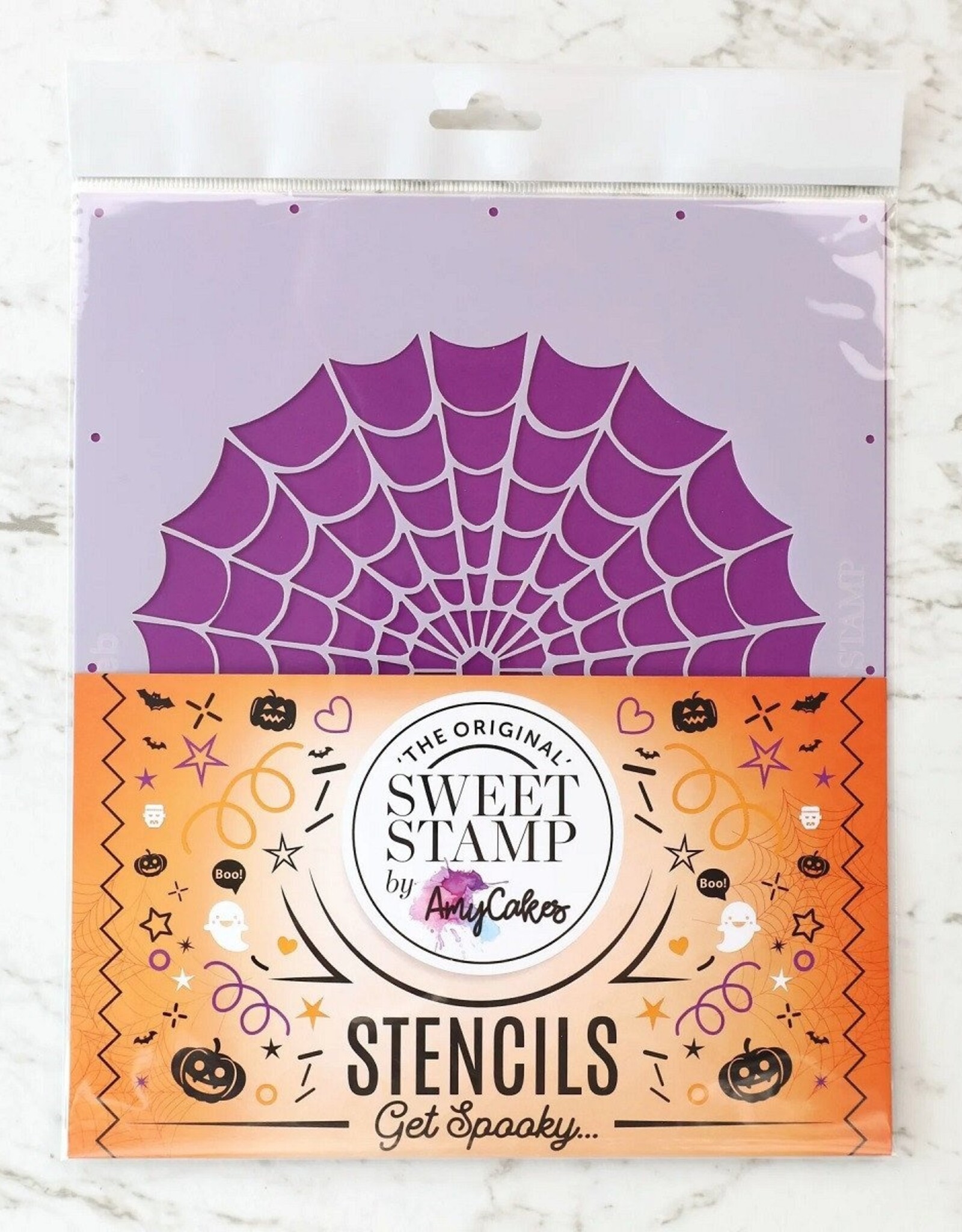 Sweet Stamp Sweet Stamp Stencil Spinnenweb 21,5x25cm