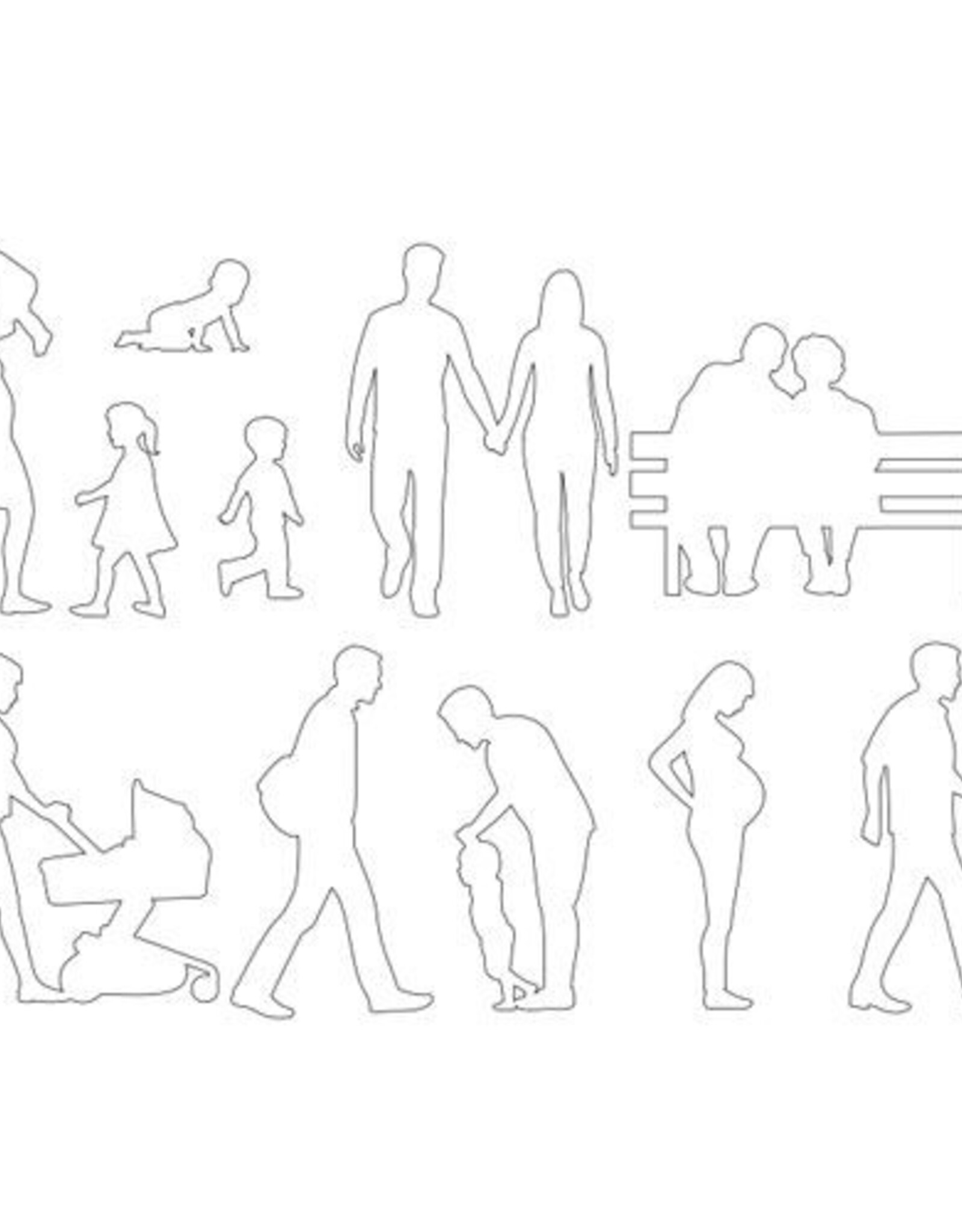 Patchwork Cutters Family Silhouette Set Fun with Cakes