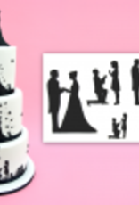 Patchwork Patchwork Cutter Wedding Silhouette Set