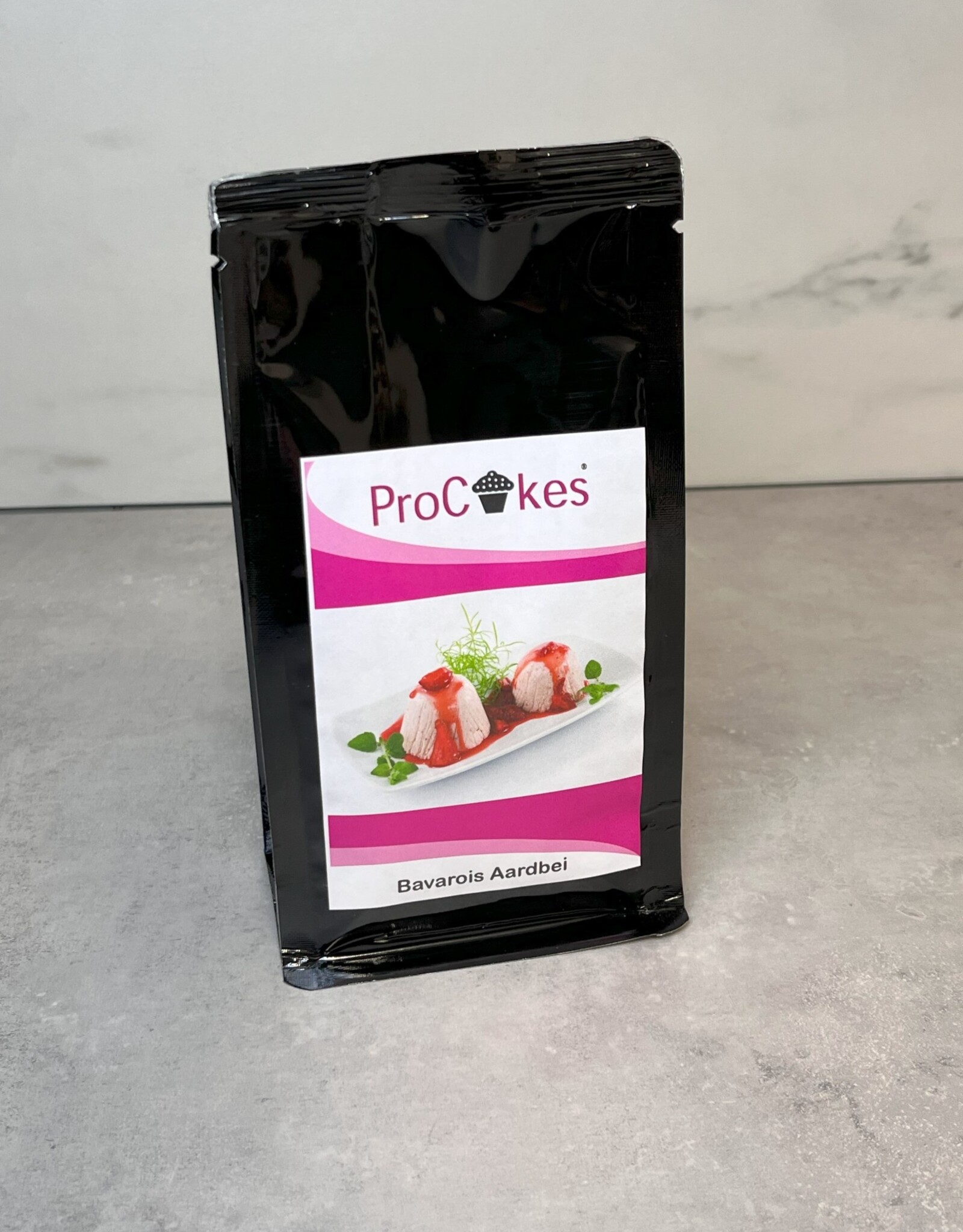 ProCakes ProCakes Mix voor Bavarois Aardbei 100 gr.