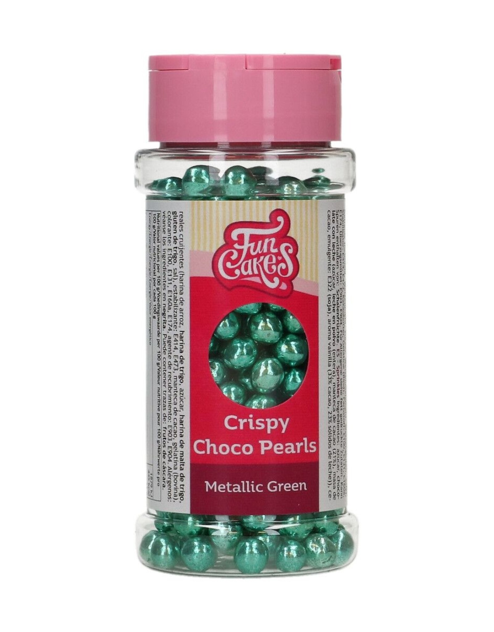 FunCakes FunCakes Crispy Choco Pearls Metallic Green 60g