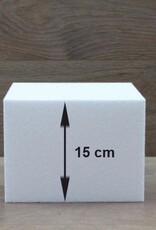 FunCakes Taart Dummie Vierkant 15h x 15 x 15 cm