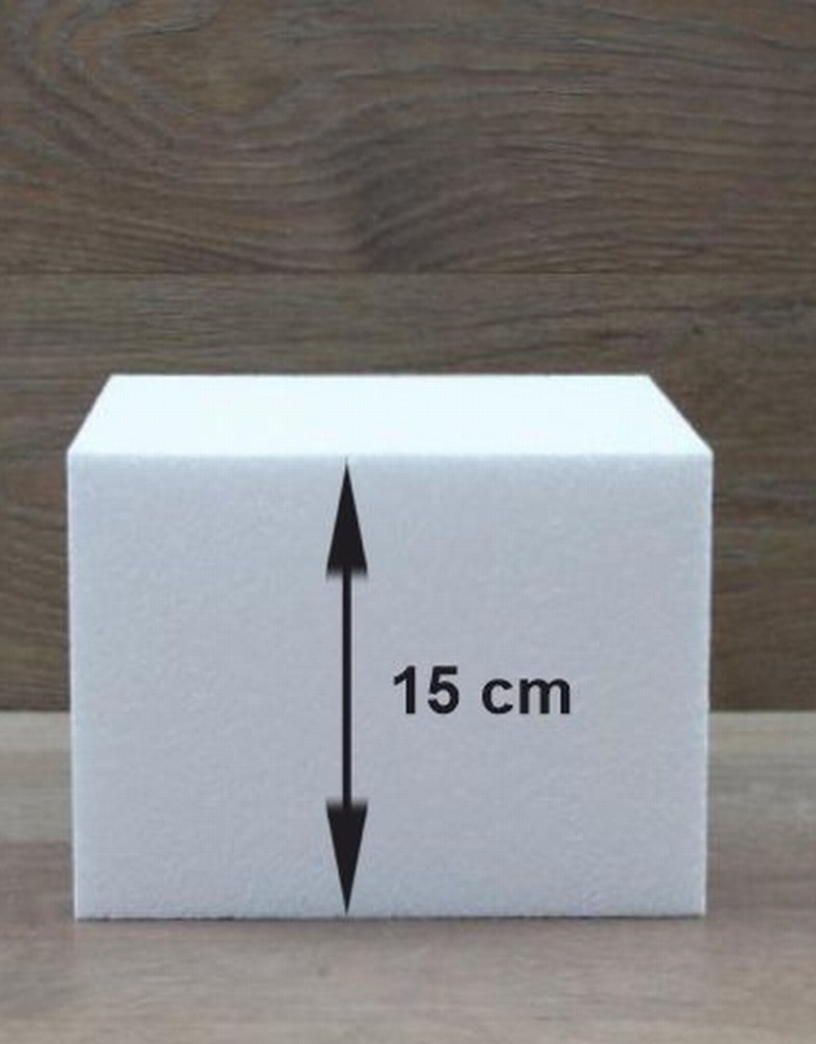 FunCakes Taart Dummie Vierkant 15h x 15 x 15 cm