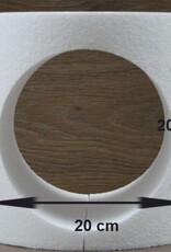 Taart Dummie Rond 20h x Ø20 cm - met uitgesneden rond