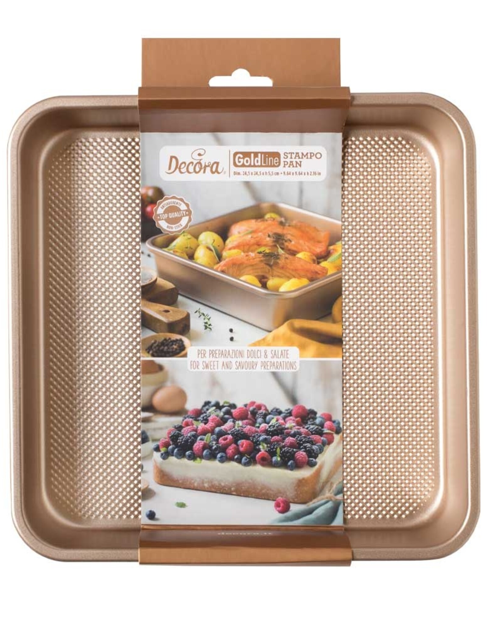 Decora Decora Gold Line Bakvorm Non-Stick 24,5 x 24,5 x 5,5 cm