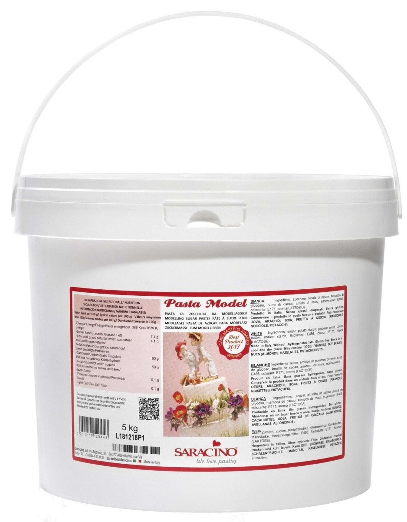 Saracino Saracino Model Paste - Wit 5 kg