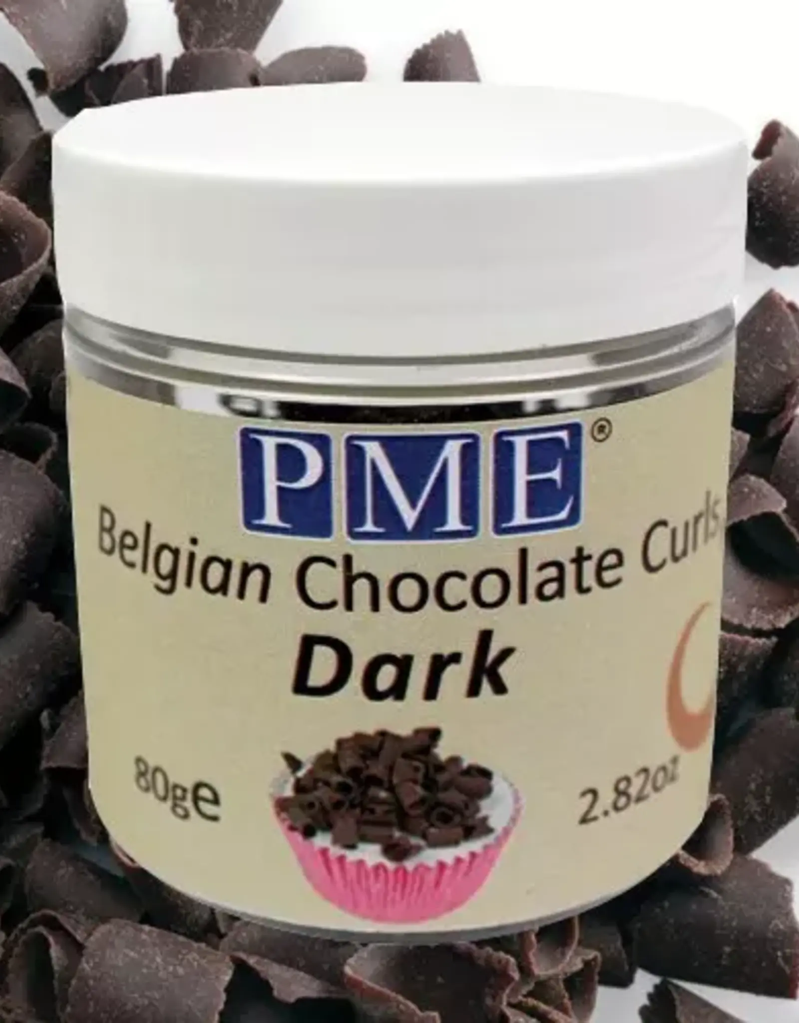 PME PME Belgian Chocolate Curls Dark 85g
