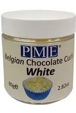 PME PME Belgian Chocolate Curls White 85g