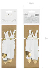 PartyDeco PartyDeco Garland Veren Wit