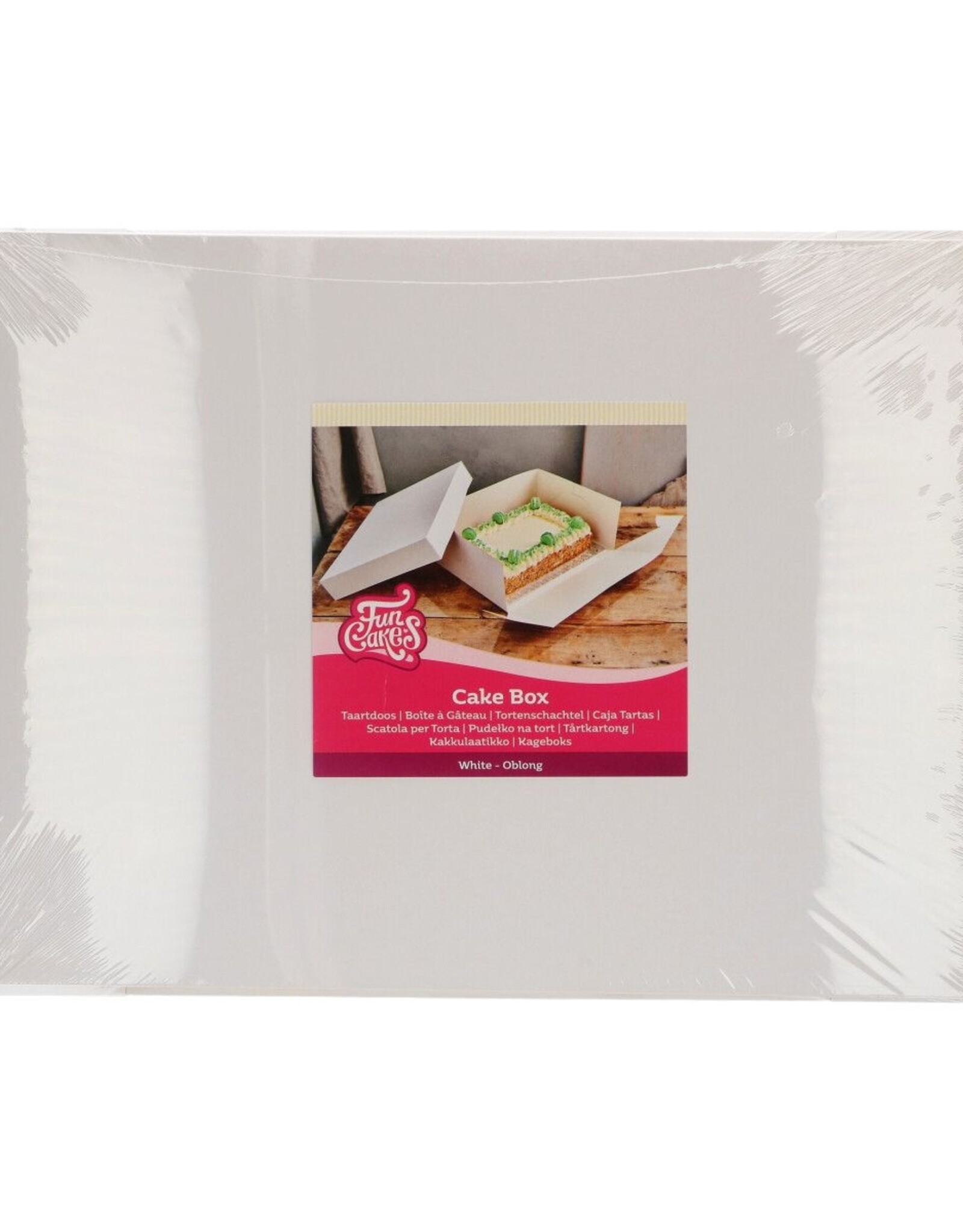 FunCakes FunCakes Taartdoos Wit 40x30x15cm- pk/1