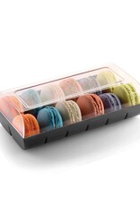 Silikomart Silikomart Doosje voor 12 Macarons Zwart