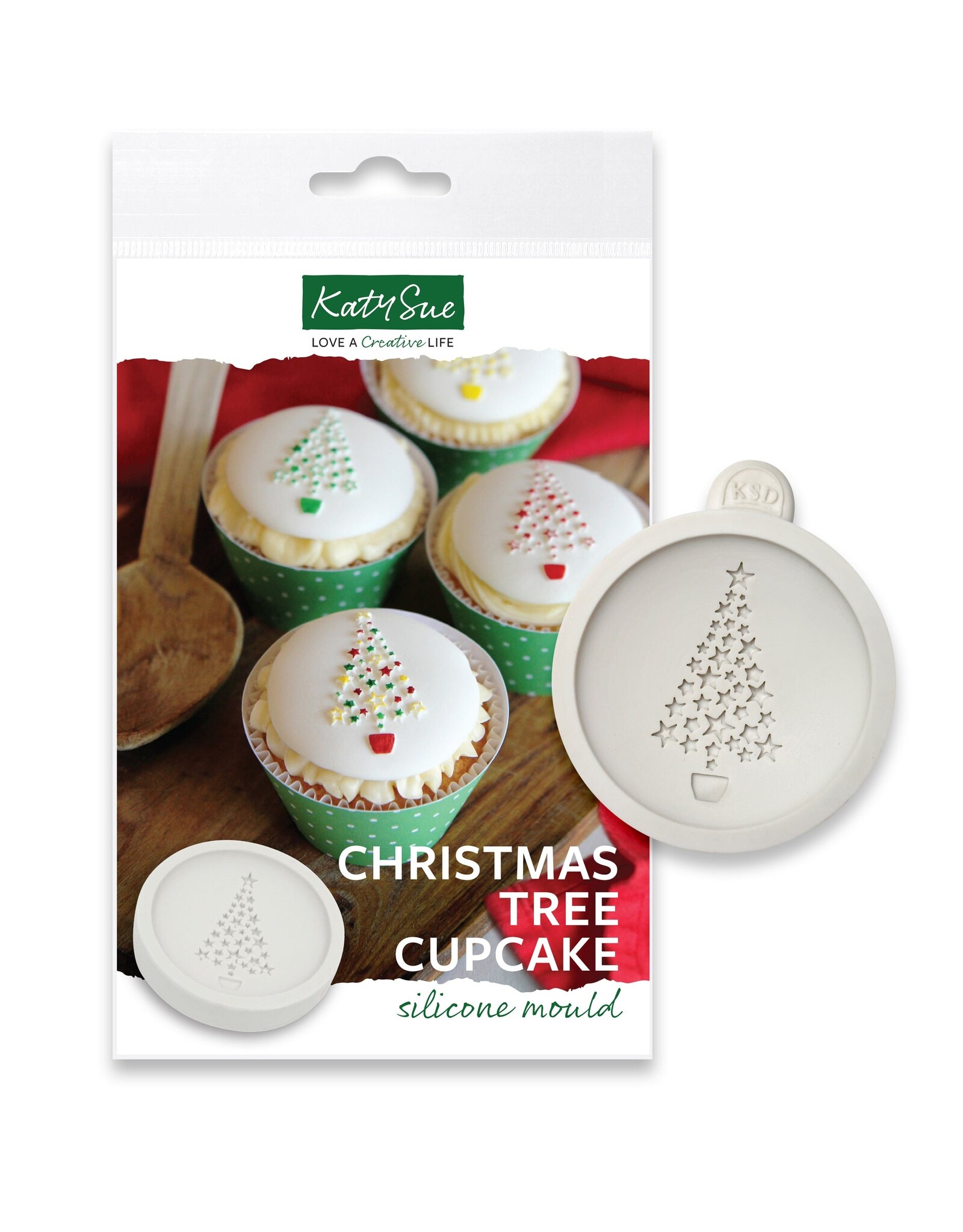 Katy Sue Designs Katy Sue Cupcake Topper Mould Christmas Tree