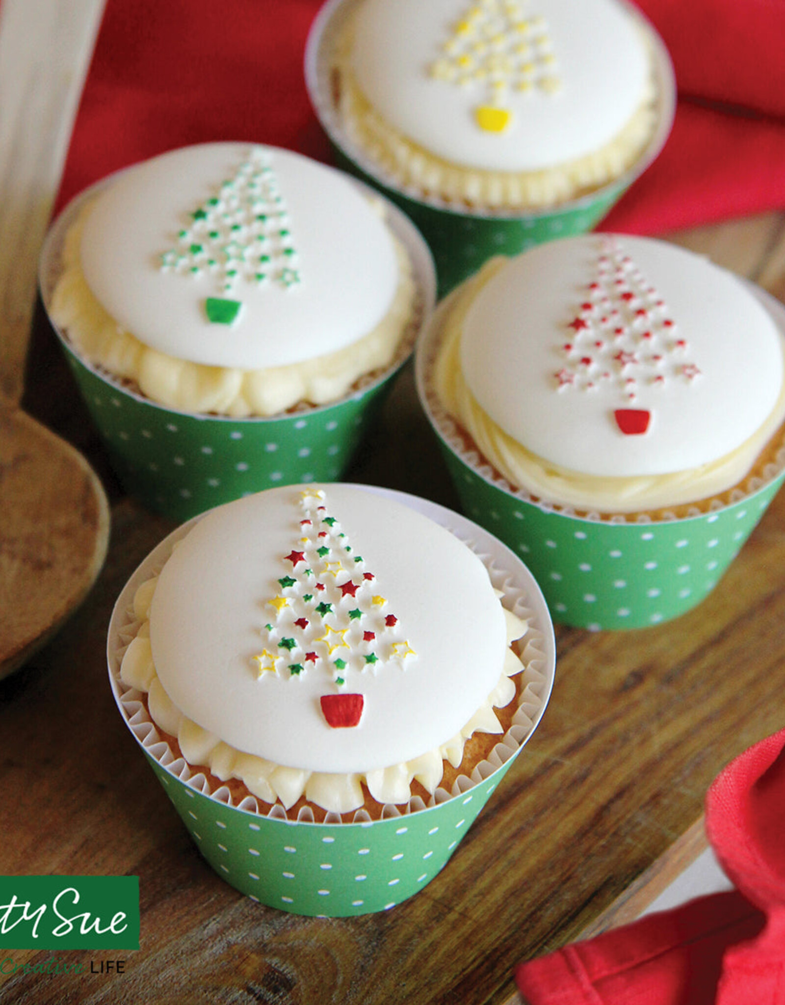 Katy Sue Designs Katy Sue Cupcake Topper Mould Christmas Tree