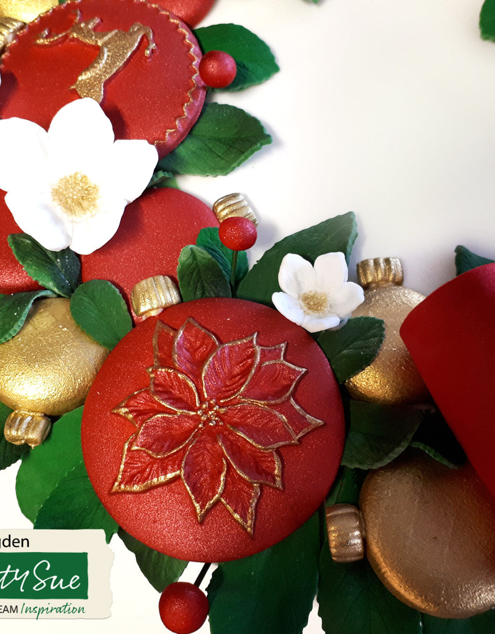Katy Sue Designs Katy Sue Cupcake Topper Mould Poinsettia