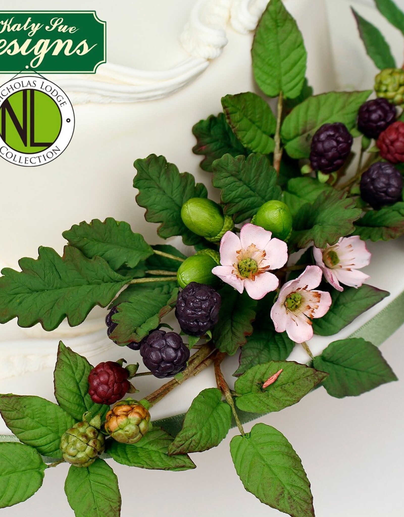Katy Sue Designs Katy Sue Mould Blackberry & Oak leaves