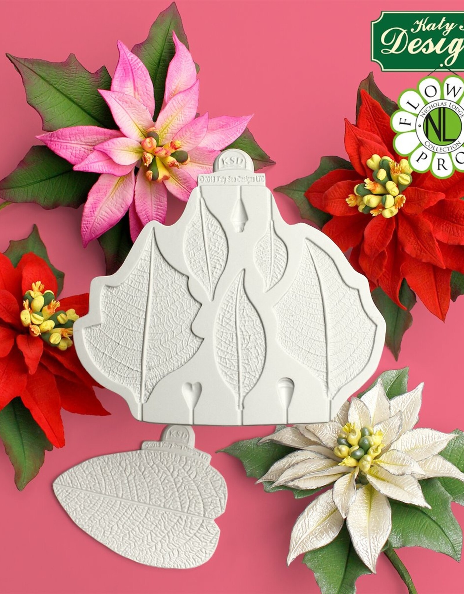 Katy Sue Designs Katy Sue Mould Flower Pro Poinsettia Mould and Veiner