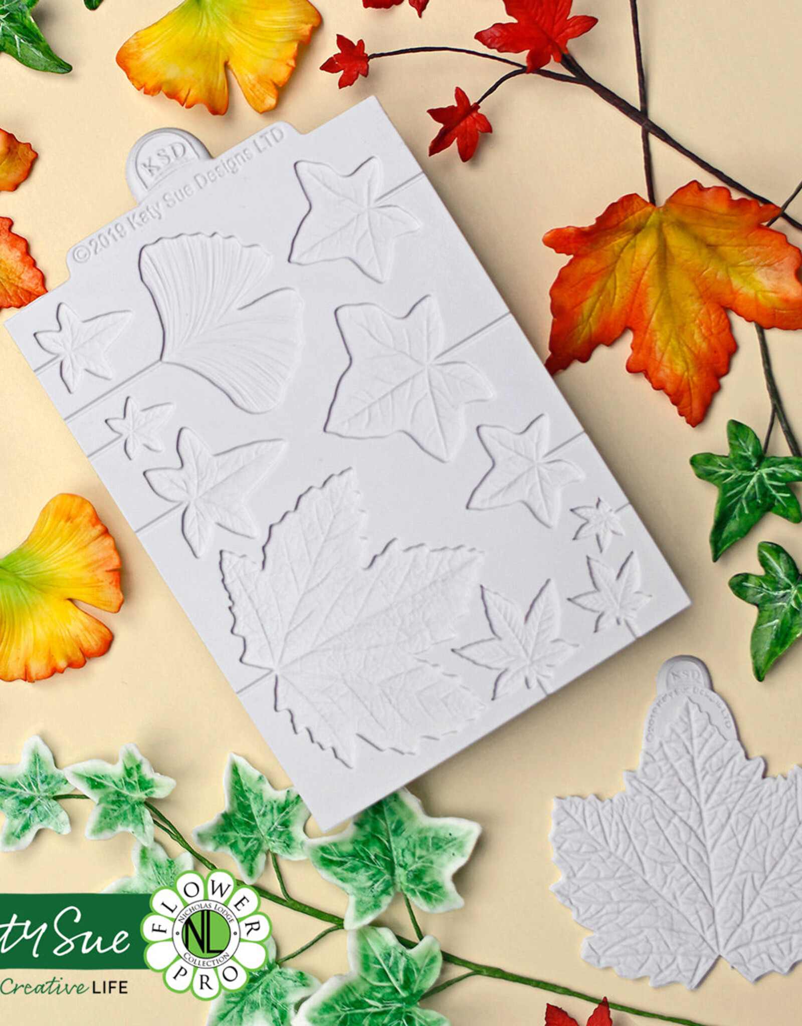 Katy Sue Designs Katy Sue Mould & Veiner Maple, Ivy and Ginkgo Leaves