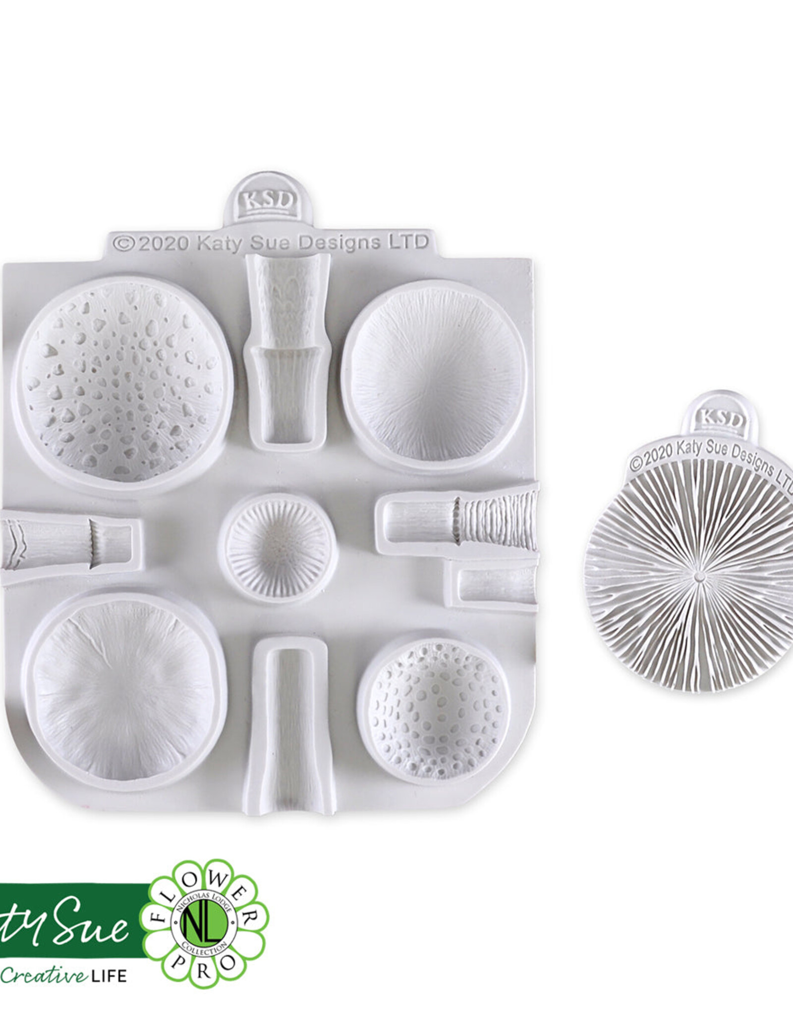 Katy Sue Designs Katy Sue Mould & Veiner Toadstools and Mushrooms