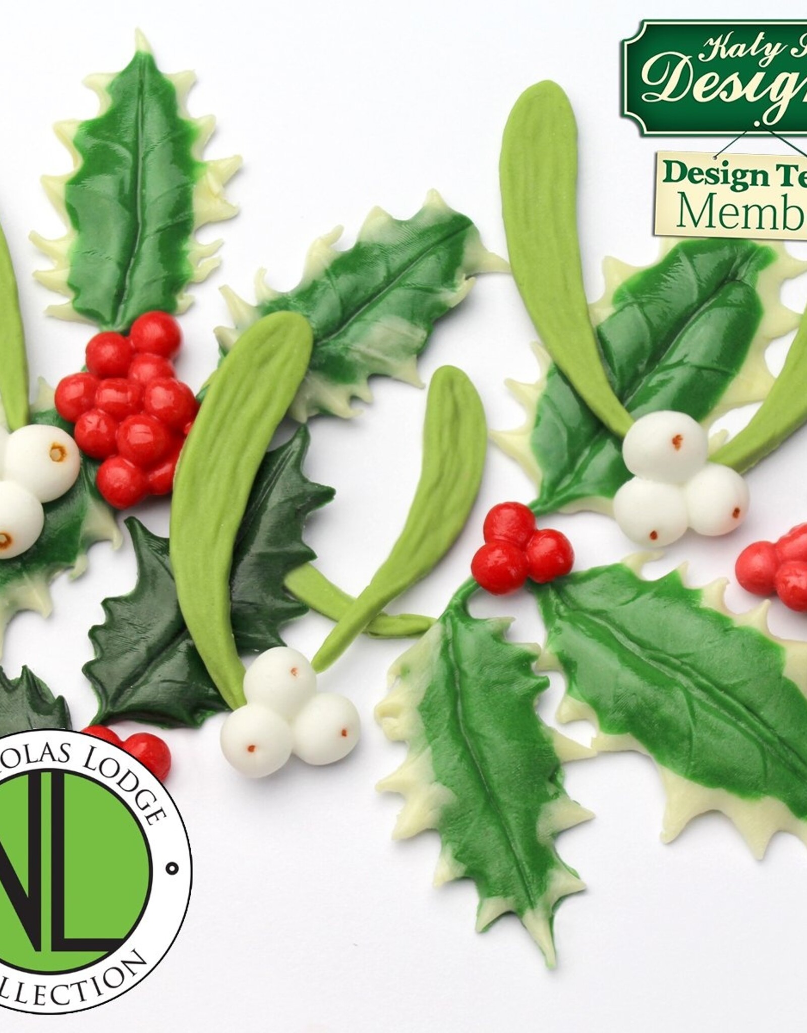 Katy Sue Designs Katy Sue Mould by Nicholas Lodge Holly & Mistletoe