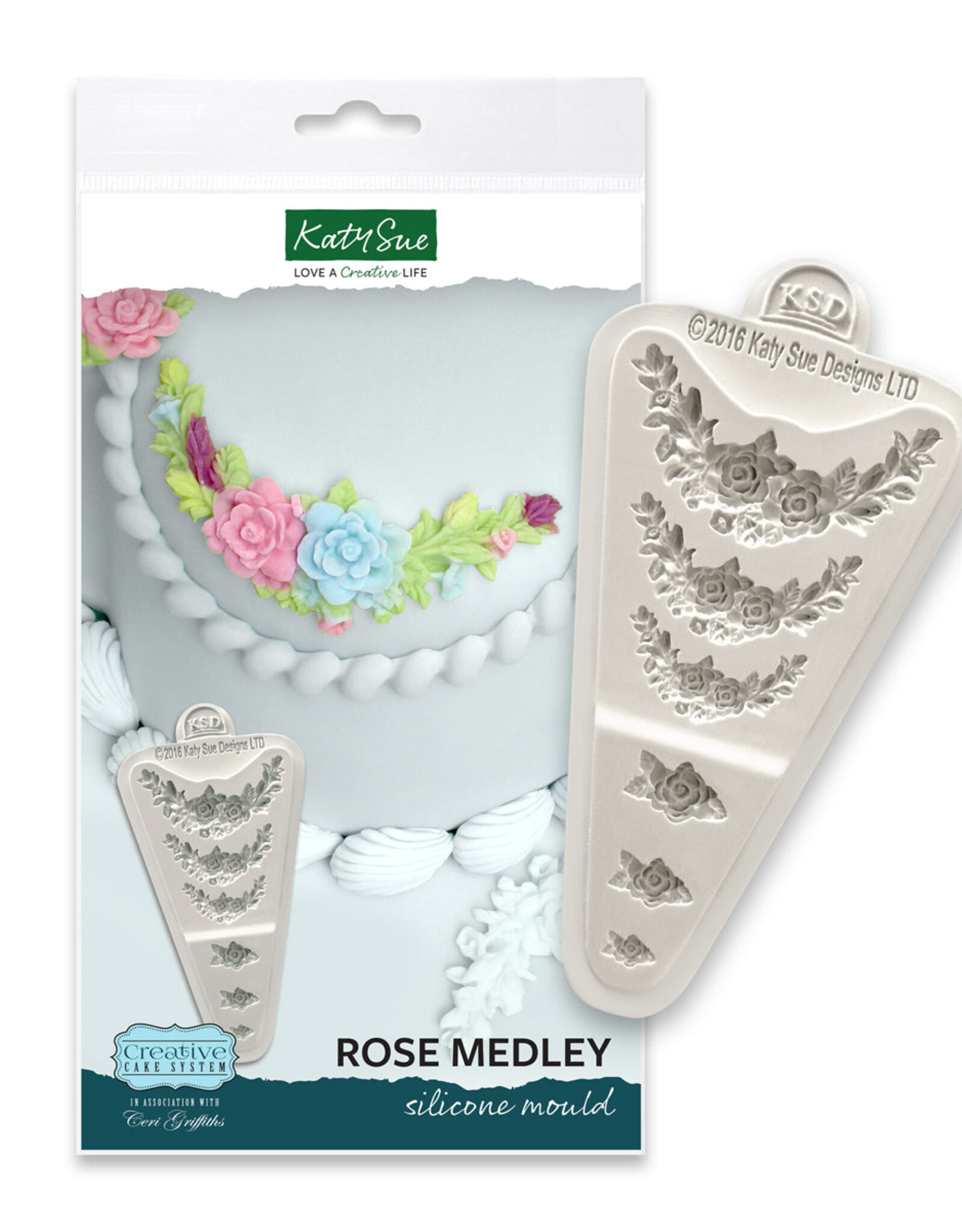 Katy Sue Designs Katy Sue Mould Cake System Rose Medley
